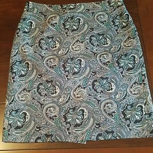 Ann Taylor Career Pencil Lined Skirt 100% Cotton